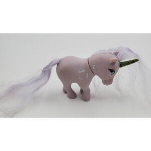 Vintage Totsy Purple Unicorn Hose Toy